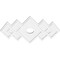 Ekena Millwork Zoe Architectural Grade PVC Ceiling Medallion, 24"W x 16"H x 3"ID x 7 1/2"C x 1"P, One-Piece CMP24X16ZE-03000 - alternate 2